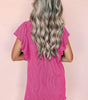 Robe à Volants Texturée pour Femmes