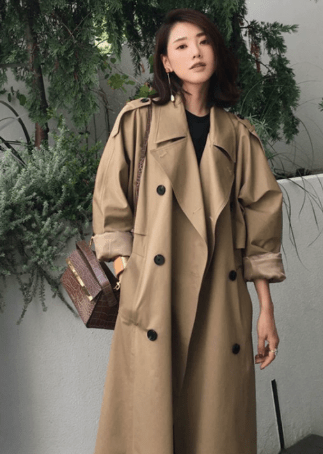 Trench Coat Long Oversize pour Femme - Emilia Lane