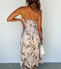 Robe Tropicale à Bretelles Fines