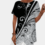 Tunique Motif Géométrique Brillant pour Femmes