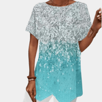 Tunique Motif Géométrique Brillant pour Femmes