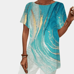 Tunique Motif Géométrique Brillant pour Femmes