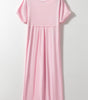 Robe Maxi à Col V avec Fente Latérale et Poche