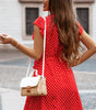 Robe à Volants Col en V pour Femmes