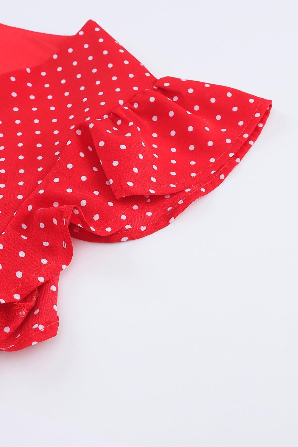 Robe à Volants Col en V pour Femmes