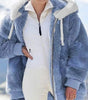 Veste Polaire Oversize à Capuche pour Femme