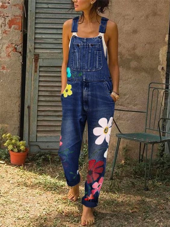 Salopette Denim Artisanale pour Femmes
