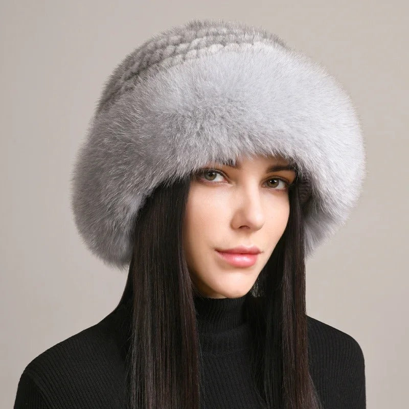 Chapeau d'Hiver en Fausse Fourrure pour Femmes