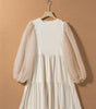 Robe A-ligne à Manches Bouffantes pour Femmes