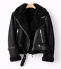Veste Aviateur en Daim Coupe Ample avec Ceinture pour Femme - Emilia Lane