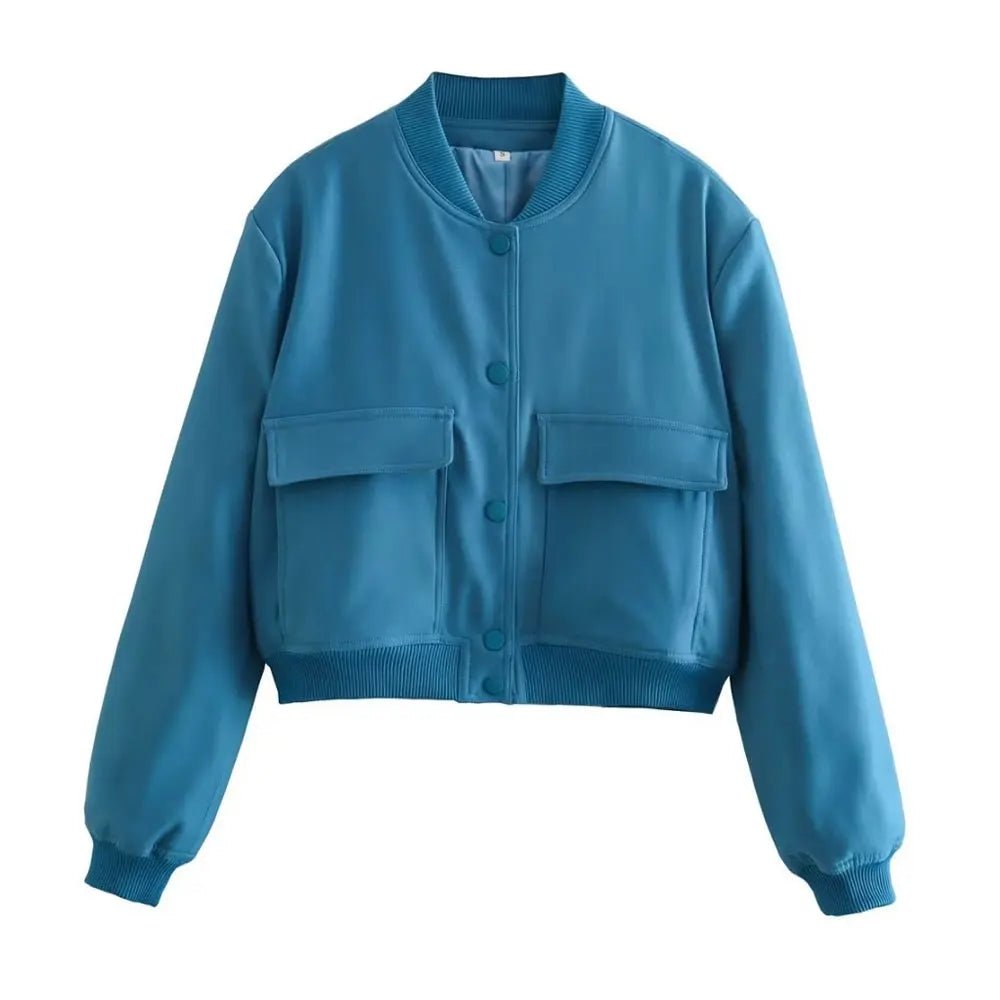 Veste Bomber à Col Montant pour Femme - Emilia Lane