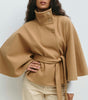 Veste Cape Courte à Col Montant pour Femme - Emilia Lane