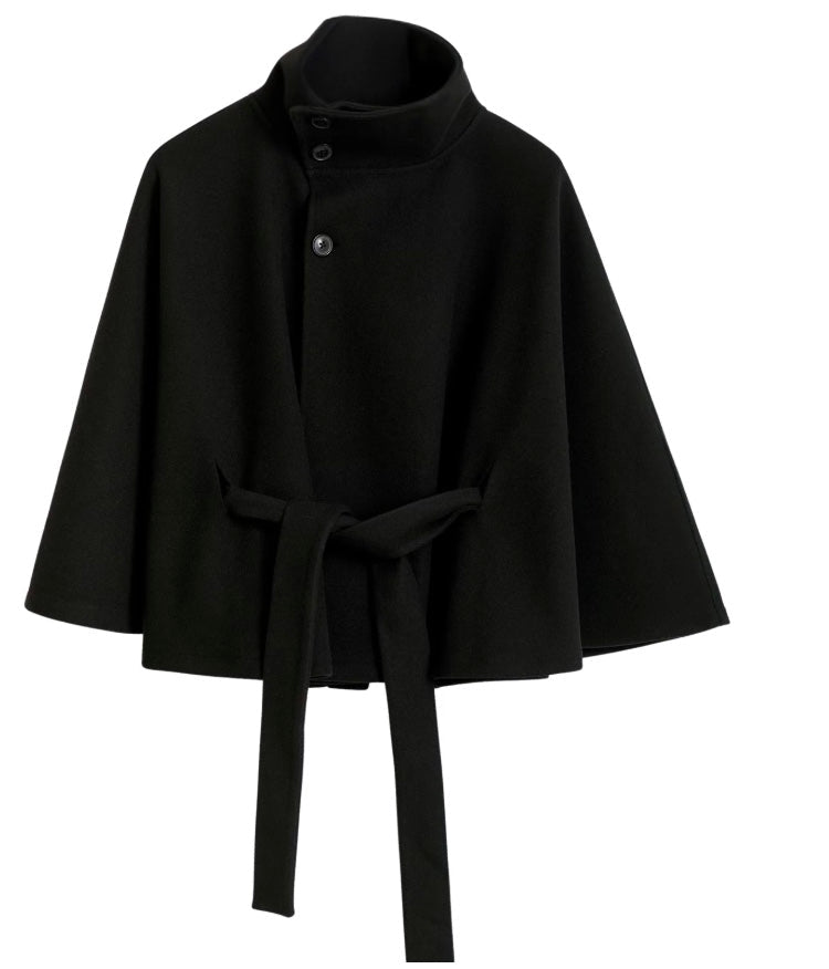 Veste Cape Courte à Col Montant pour Femme - Emilia Lane