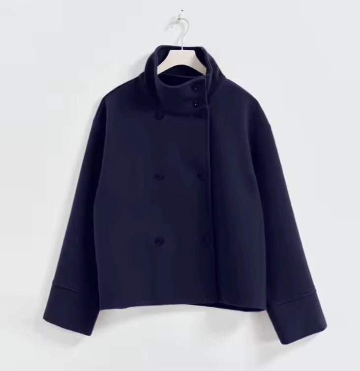 Veste Chic Court à Double Boutonnage pour Femmes - Emilia Lane