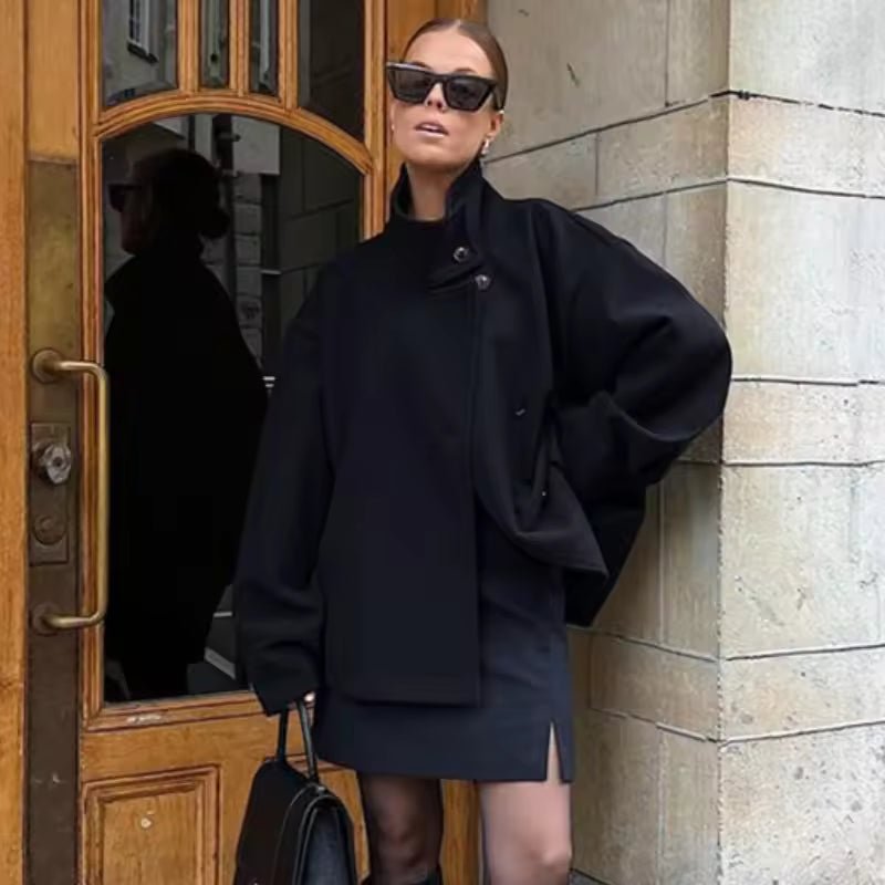 Veste Courte Élégante à Double Boutonnage pour Femmes - Emilia Lane