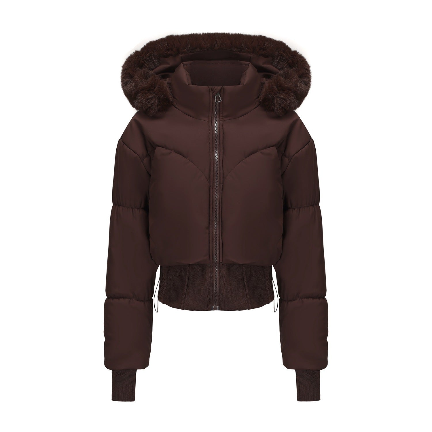 Veste Courte Élégante avec Capuche Amovible pour Femmes - Emilia Lane