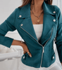 Veste Courte Perfecto en Suédine pour Femme - Emilia Lane