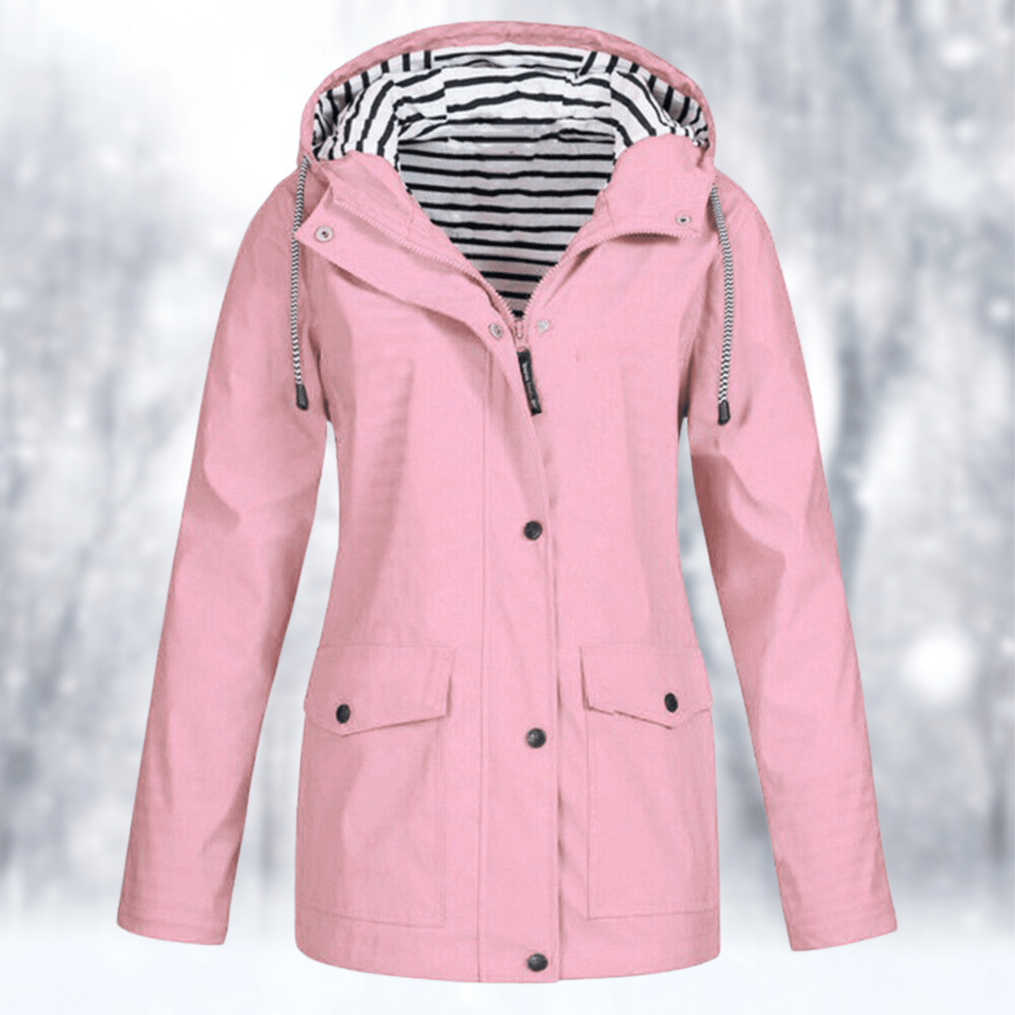 Veste de Pluie Courte à Capuche pour Femme - Emilia Lane