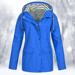 Veste de Pluie Courte à Capuche pour Femme - Emilia Lane