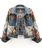 Veste en denim à imprimé floral pour Femmes - Emilia Lane
