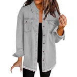 Veste en Denim Frangée pour Femmes - Emilia Lane