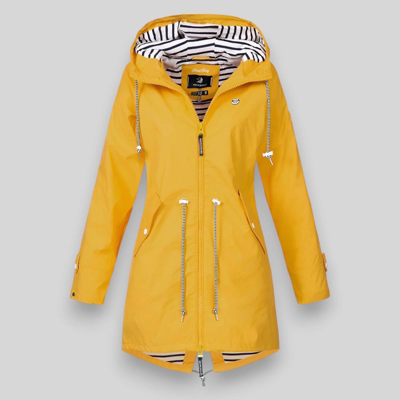 Veste Imperméable à Capuche et Cintrée pour Femme | Idéale pour le Quotidien - Emilia Lane