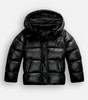 Doudoune Oversize Matelassée Brillante à Capuche pour Femme