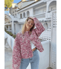 Veste Matelassée Oversize Fleurie pour Femme - Emilia Lane