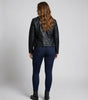 Veste Motard Perfecto Asymétrique en Simili Cuir pour Femme - Emilia Lane