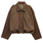 Veste Oversize en Suédine pour Femme - Emilia Lane