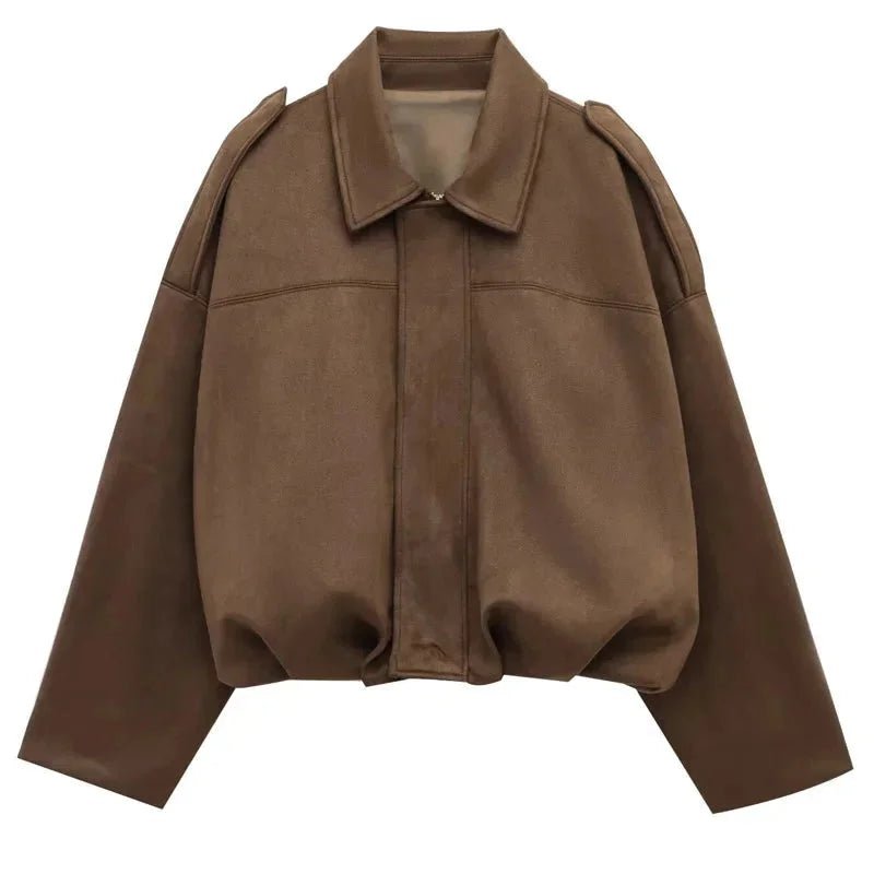 Veste Oversize en Suédine pour Femme - Emilia Lane