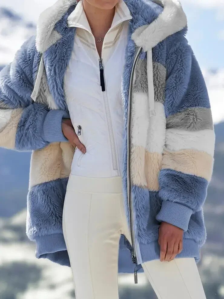 Veste Polaire Oversize à Capuche pour Femme - Emilia Lane