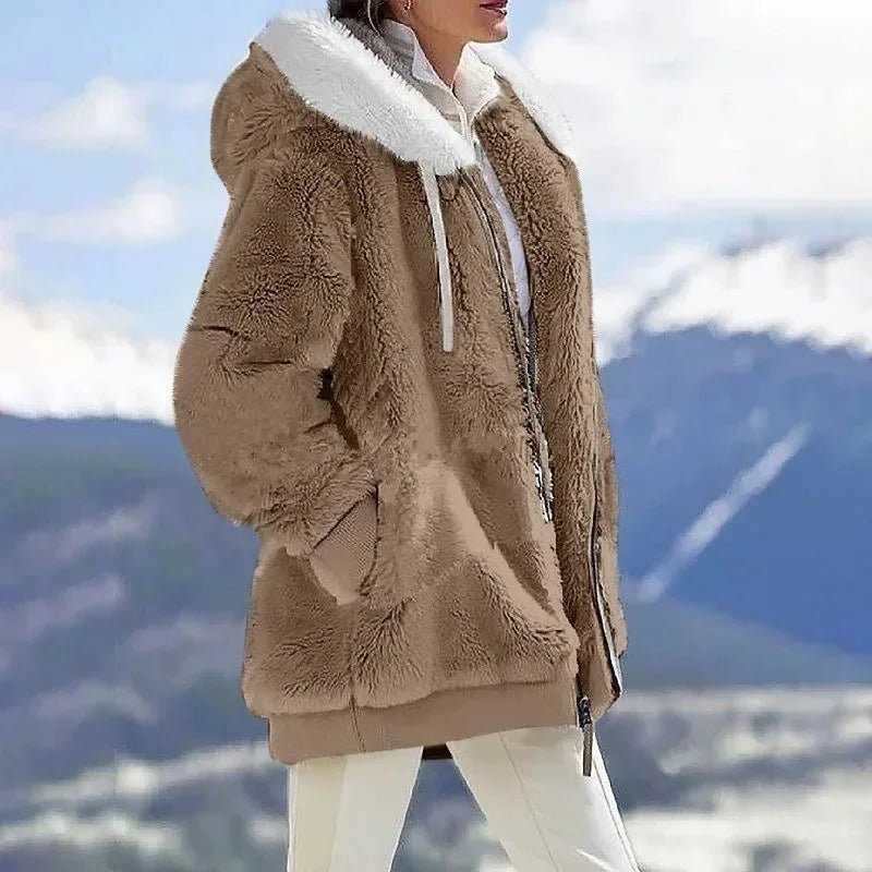 Veste Polaire Oversize à Capuche pour Femme - Emilia Lane