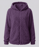 Veste Polaire Teddy à Capuche pour Femme - Emilia Lane