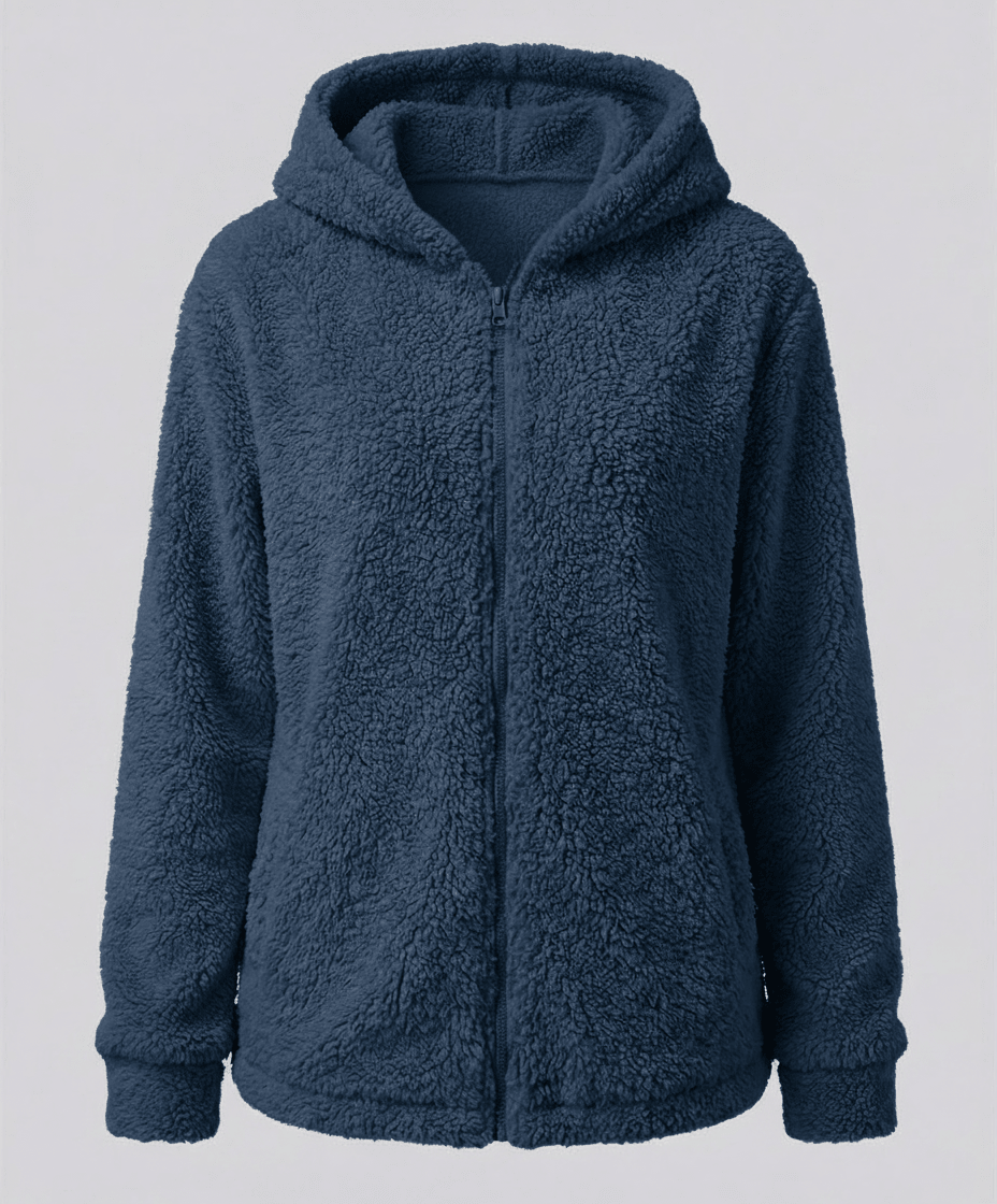 Veste Polaire Teddy à Capuche pour Femme - Emilia Lane