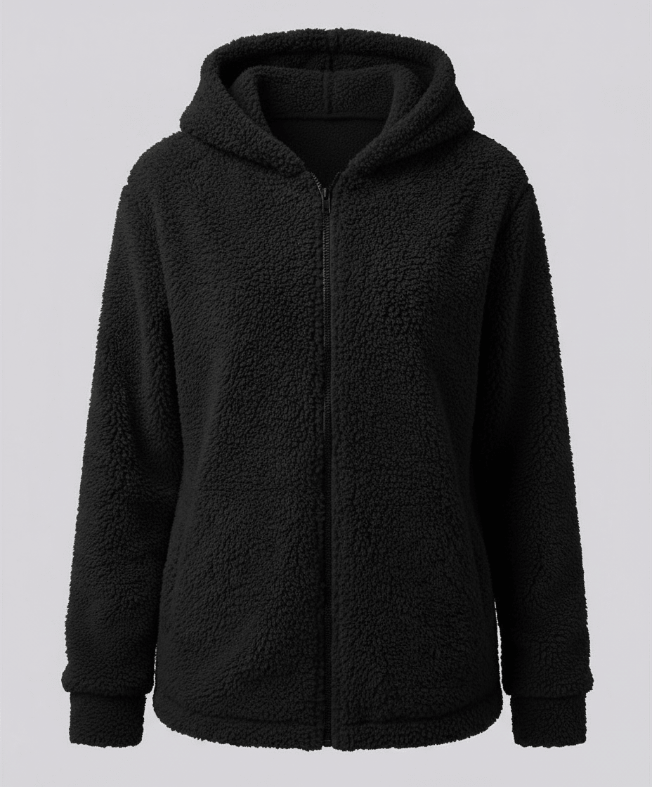 Veste Polaire Teddy à Capuche pour Femme - Emilia Lane