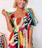 Robe Maxi Boho à Encolure Carrée pour Femmes