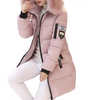 Elegant Long Coat with Hood in Faux Fur for Women