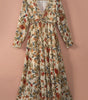 Robe Maxi Superposée en Imprimé Lotus Sauvage