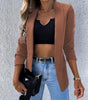 Blazer Ajusté à Manches Longues pour Femmes