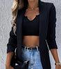 Blazer Ajusté à Manches Longues pour Femmes