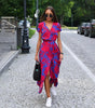 Robe d'Été Imprimée Floral pour Femmes