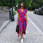 Robe d'Été Imprimée Floral pour Femmes