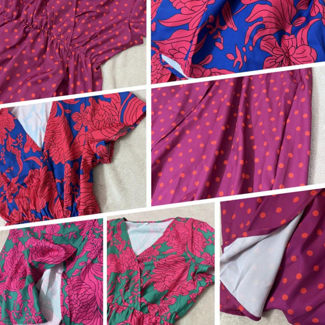 Robe d'Été Imprimée Floral pour Femmes
