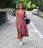 Robe d'Été Imprimée Floral pour Femmes