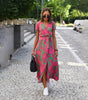 Robe d'Été Imprimée Floral pour Femmes