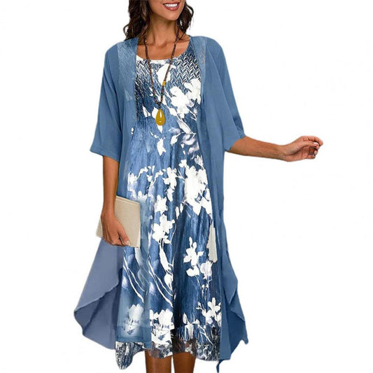 Robe d'Été Imprimé Floral pour Femmes