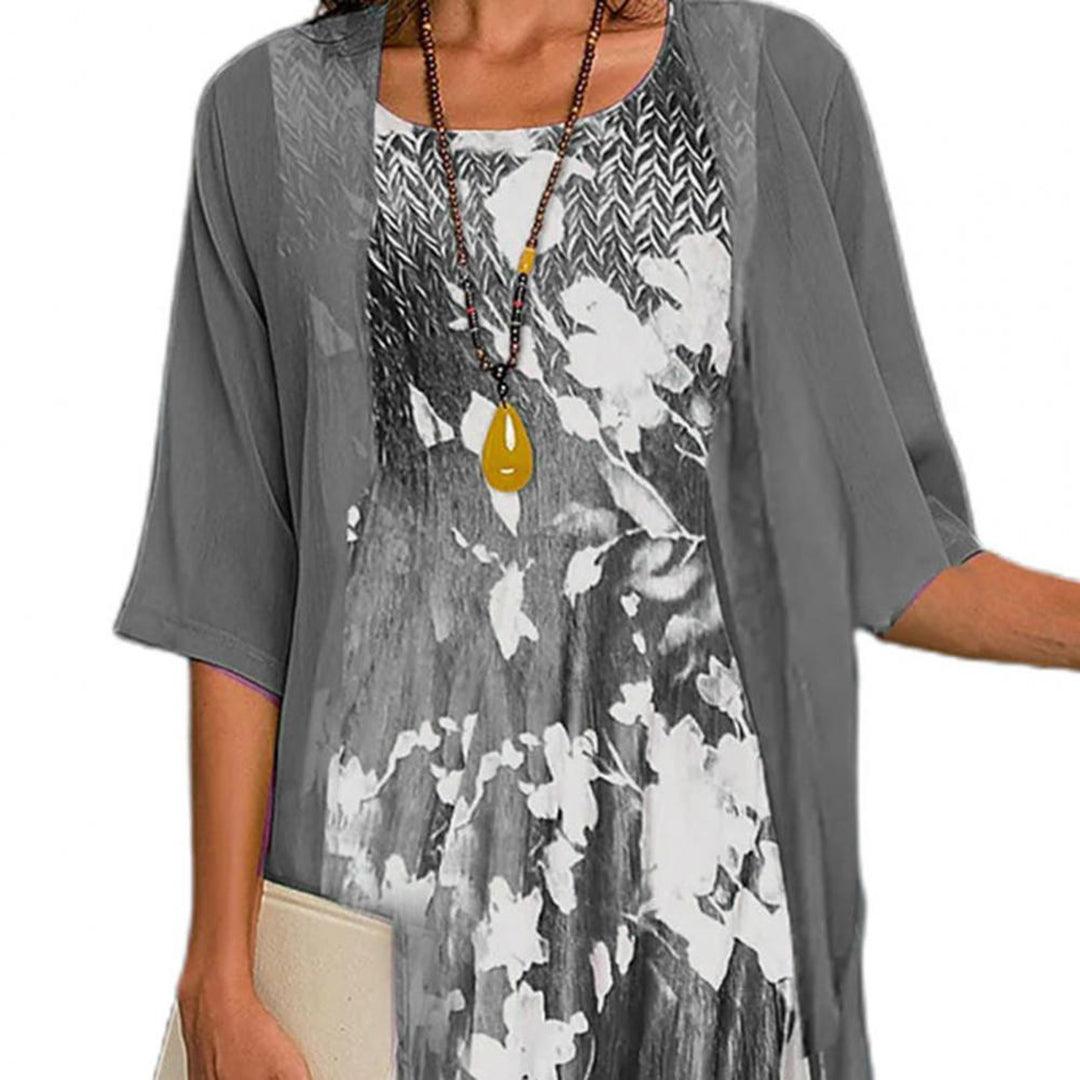Robe d'Été Imprimé Floral pour Femmes