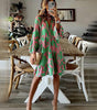 Robe d'Été à Motif Tropical pour Femmes