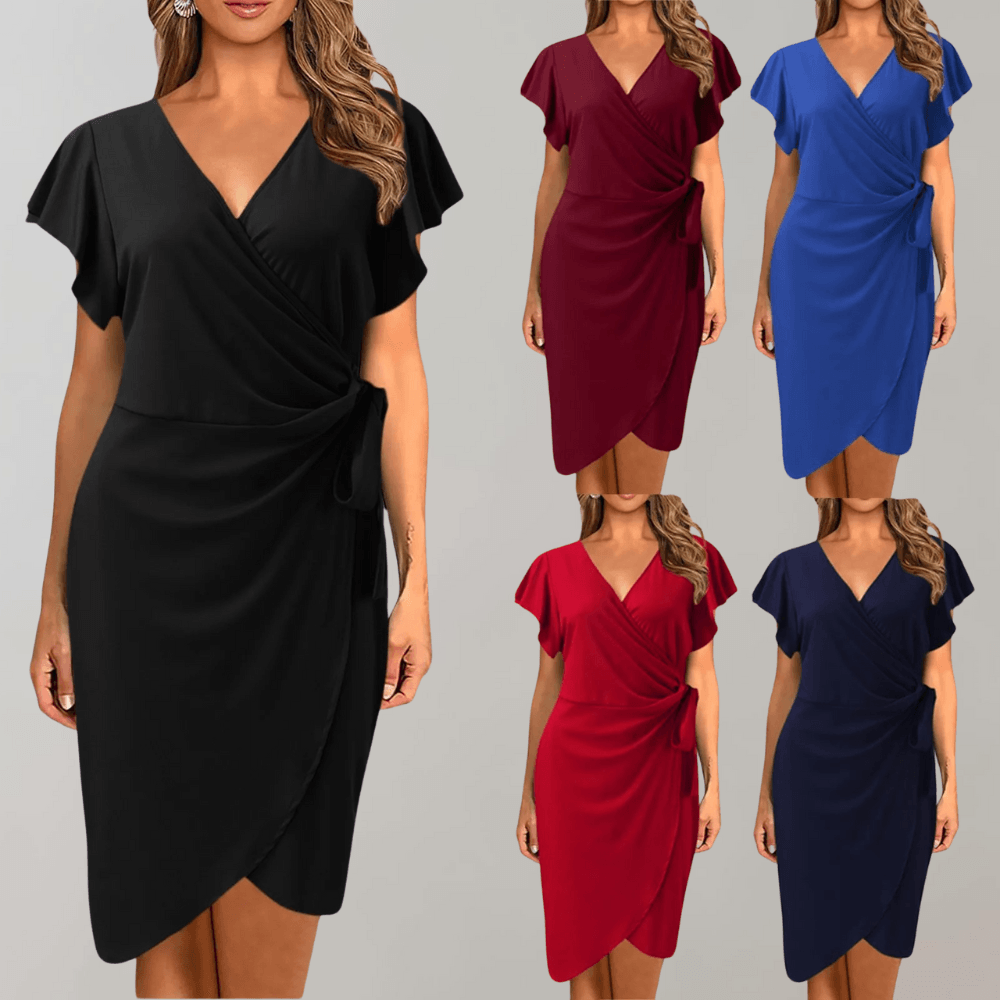 Robe d'Été Enveloppante pour Femmes